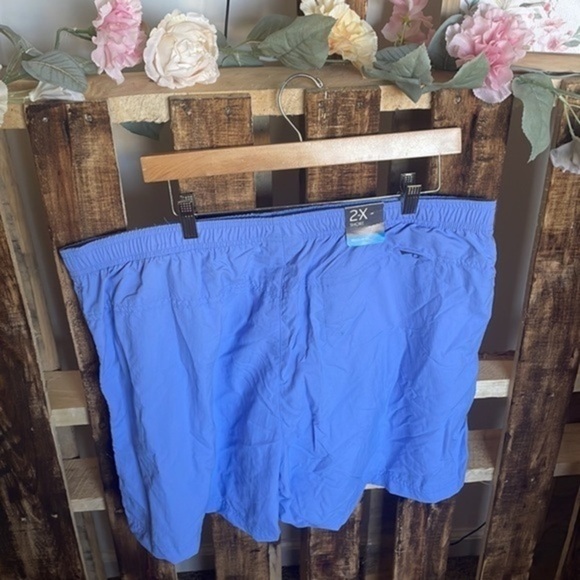 Columbia short woman’s sandy River plus blue outdoor pockets drawstring New 2X - Picture 1 of 11